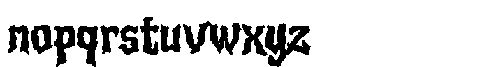 Mystical Night Font LOWERCASE