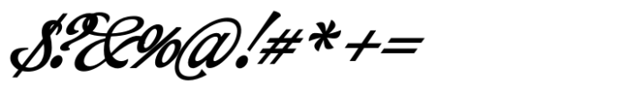 Myteri Script Bold Italic Font OTHER CHARS