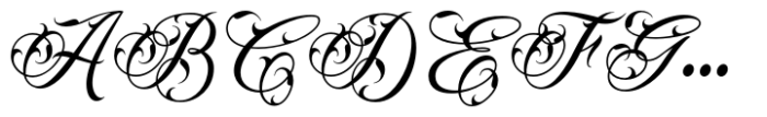 Myteri Tattoo Thin Font UPPERCASE