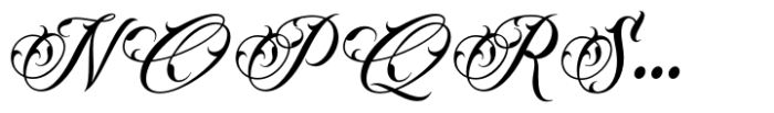 Myteri Tattoo Thin Font UPPERCASE