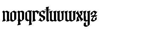 Mythic Griffin Font LOWERCASE