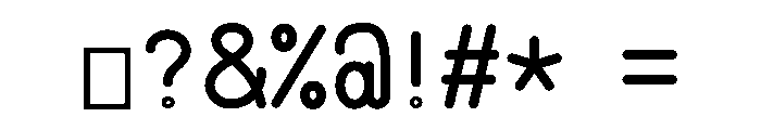 Myfont Font OTHER CHARS