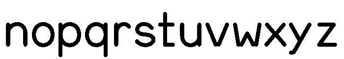 Myfont Font LOWERCASE