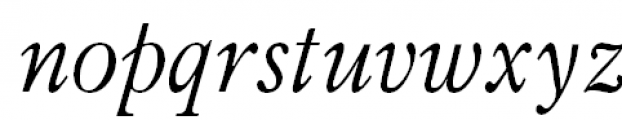 Mysl Narrow Italic Font LOWERCASE