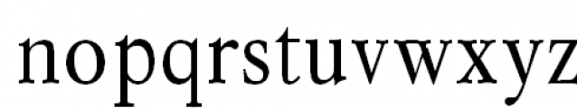Mysl Narrow Regular Font LOWERCASE