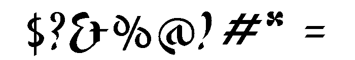 Mystic Regular Font OTHER CHARS