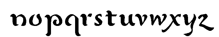Mystic Regular Font LOWERCASE