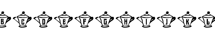 mzw teaparty Font UPPERCASE