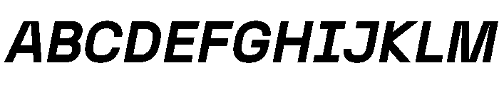 N27 BoldItalic Font UPPERCASE