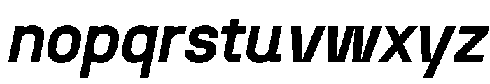 N27 BoldItalic Font LOWERCASE
