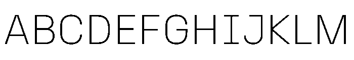 N27 ExtraLight Font UPPERCASE