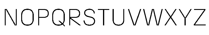 N27 ExtraLight Font UPPERCASE