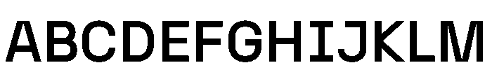 N27 Medium Font UPPERCASE