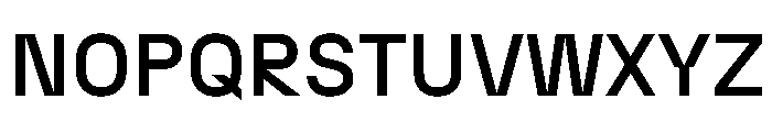 N27 Medium Font UPPERCASE
