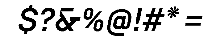N27 MediumItalic Font OTHER CHARS
