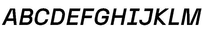 N27 MediumItalic Font UPPERCASE