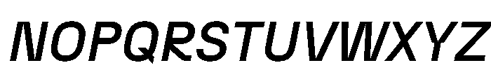 N27 MediumItalic Font UPPERCASE