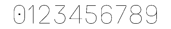 N27 Thin Font OTHER CHARS