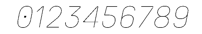 N27 ThinItalic Font OTHER CHARS