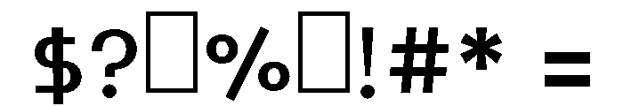Naghamah Bold Font OTHER CHARS