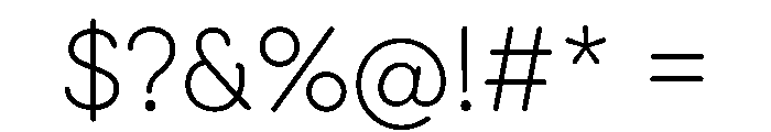National Park ExtraLight Font OTHER CHARS