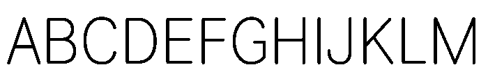 National Park ExtraLight Font UPPERCASE