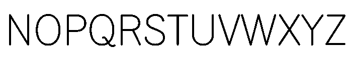National Park ExtraLight Font UPPERCASE