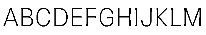 National Park Thin Font UPPERCASE