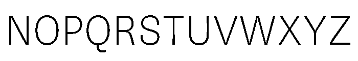 National Park Thin Font UPPERCASE