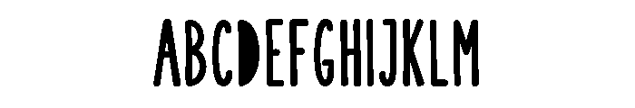 NADARY Regular Font UPPERCASE