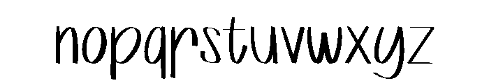 Naamah Font LOWERCASE