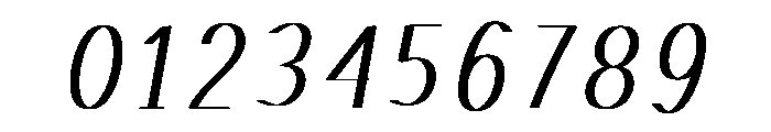 Nacre Oblique Font OTHER CHARS