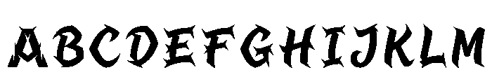 Nada Regular Font UPPERCASE