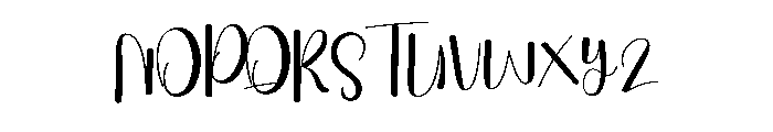 Nadhin Grandma Font UPPERCASE