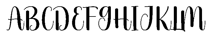 Nadyna Font UPPERCASE