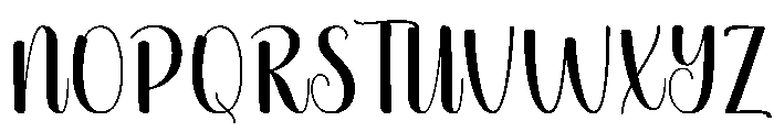 Nadyna Font UPPERCASE