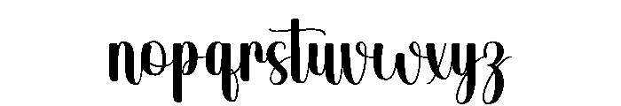 Nadyna Font LOWERCASE