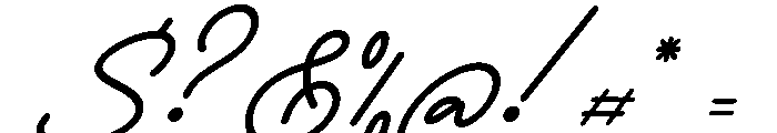 Nafolle Italic Font OTHER CHARS