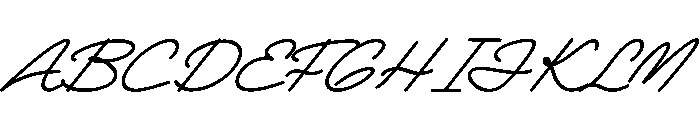 Nafolle Italic Font UPPERCASE