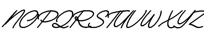 Nafolle Italic Font UPPERCASE