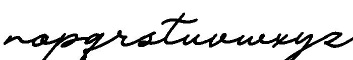 Nafolle Italic Font LOWERCASE