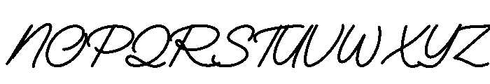 Nafolle Font UPPERCASE