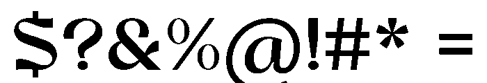 Nagoku Medium Font OTHER CHARS