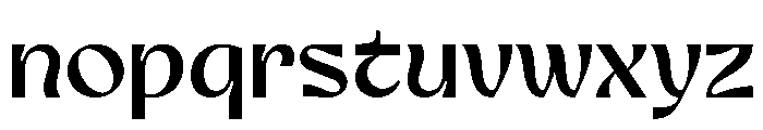 Nagoku Medium Font LOWERCASE