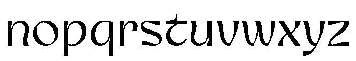 Nagoku Font LOWERCASE
