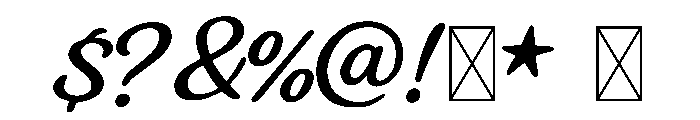 Nahan Font OTHER CHARS