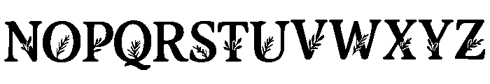 Nahan Font UPPERCASE