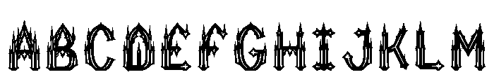 Nail Regular Font UPPERCASE