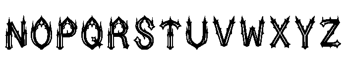 Nail Regular Font LOWERCASE