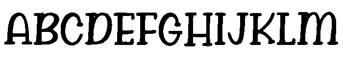Nail Font UPPERCASE